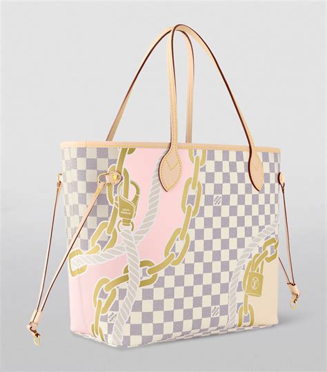 louis vuitton white neverfull mm|Louis Vuitton Neverfull with zipper.